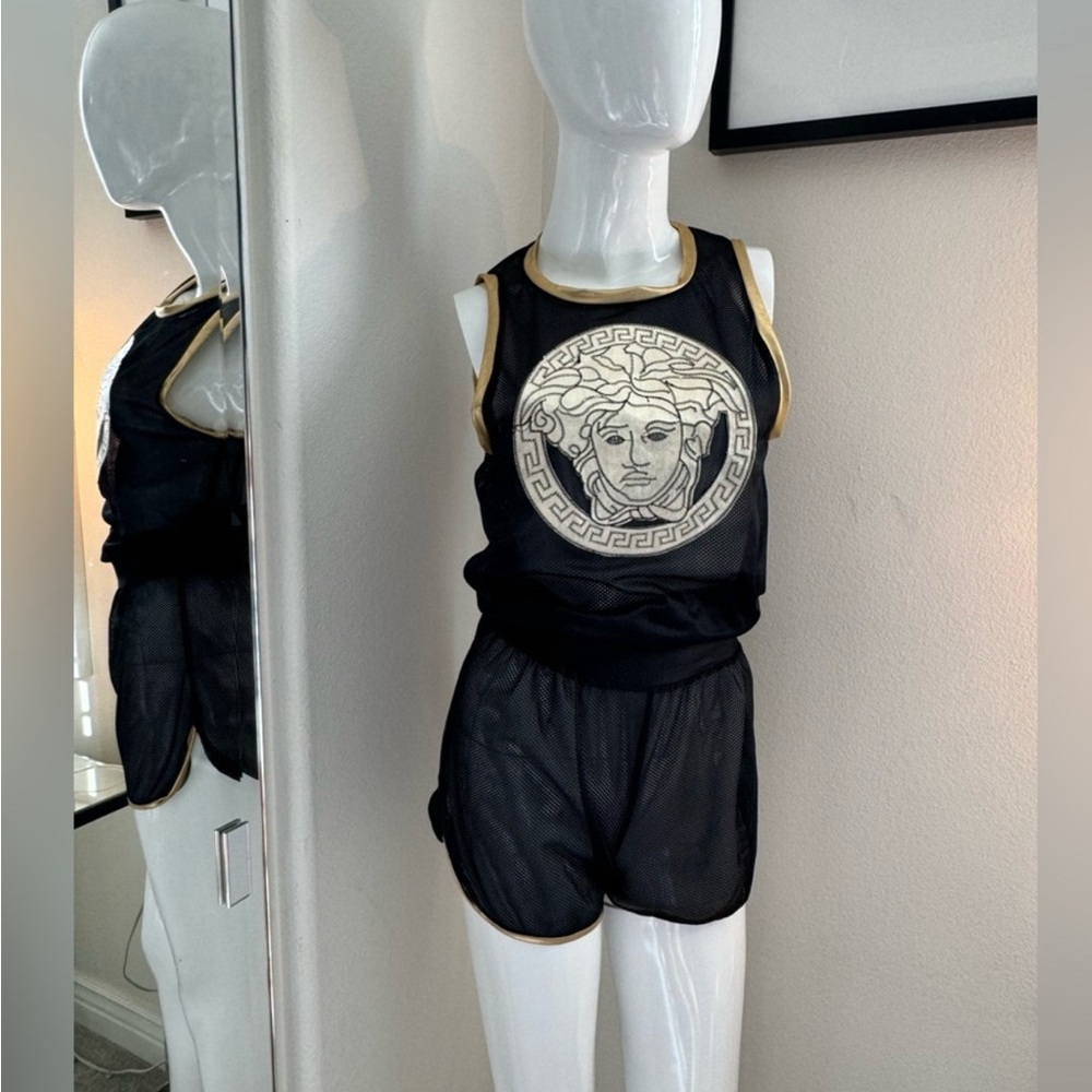 Black and Gold Mesh Set
